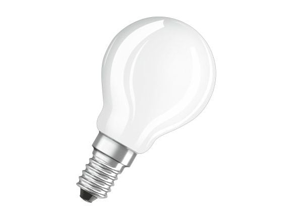 OSRAM - LED-lyspære - form: P45 - mattslipt finish - E14 - 4 W (ekvivalent 40 W) - klasse E - varmt hvitt lys - 2700 K (en pakke 2)