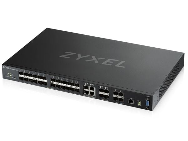 Zyxel XGS4600-32F - Switch - L3 - Styrt - 24 x Gigabit SFP + 4 x kombo-Gigabit SFP + 4 x 10 Gigabit SFP+ - rackmonterbar