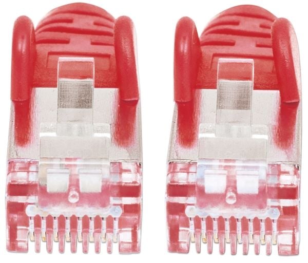 Intellinet 319089, 1,5 m, Cat6a, S/FTP (S-STP), RJ-45, RJ-45, Rød