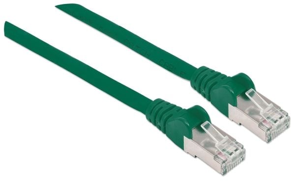 Intellinet 350655, 7,5 m, Cat6a, S/FTP (S-STP), RJ-45, RJ-45, Grønn