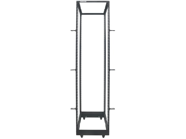 Intellinet 714259, Frittstående hylle, 45U, 360 kg, Justerbare bein, Forbedret kabelføring, Svinghjul