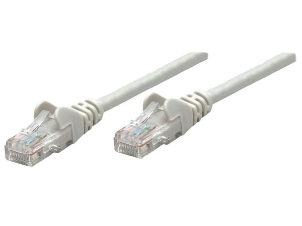 Intellinet Cat5e, UTP, 0.25m, 0,25 m, Cat5e, U/UTP (UTP), RJ-45, RJ-45, Grå