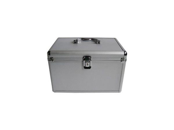 MediaRange BOX79, Koffert, 120 disker, Sølv, Fleece, Plast, Tre, 120 mm, Aluminium