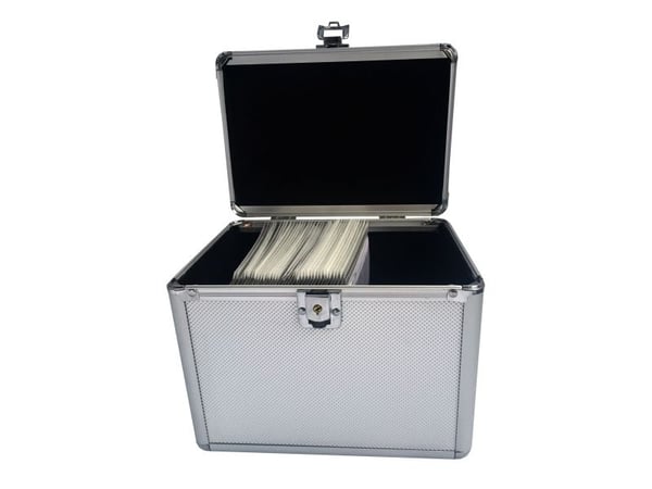 MediaRange BOX79, Koffert, 120 disker, Sølv, Fleece, Plast, Tre, 120 mm, Aluminium