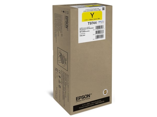 Epson T9744 - 735.2 ml - XXL-størrelse - gul - original - blekkpatron - for WorkForce Pro WF-C869R, WF-C869RD3TWFC, WF-C869RDTWF, WF-C869RDTWFC