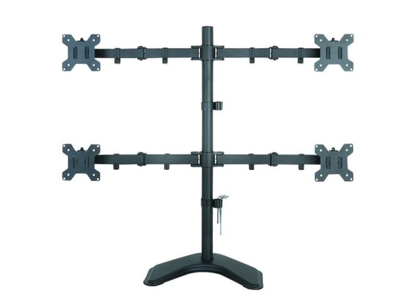 Techly ICA-LCD 2540, Frittstående, 40 kg, 33 cm (13"), 68,6 cm (27"), 100 x 100 mm, Sort