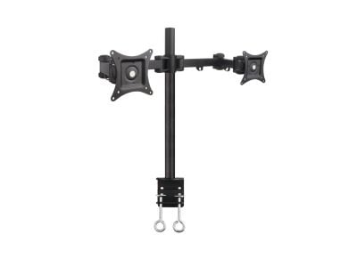 ART L-02 - Monteringssett (2 monteringsplater, skrivebordsklemmemontering, stang, 2 doble svingarmer) - for 2 LCD-skjermer - aluminium, stål, kobbe...