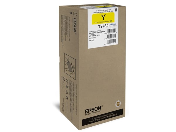 Epson T9734 - 192.4 ml - XL-storlek - gul - original - bläckpatron - för WorkForce Pro WF-C869R, WF-C869RD3TWFC, WF-C869RDTWF, WF-C869RDTWFC