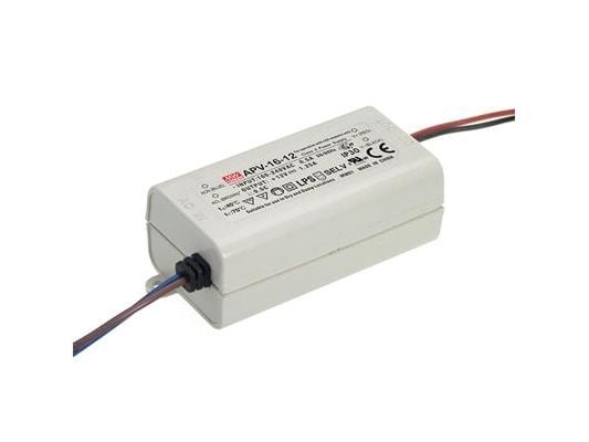 MEAN WELL APV-16-5, 16 W, IP20, 90 - 264 V, 5 V, 40 mm, 77 mm