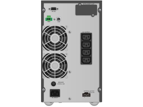 PowerWalker VFI 2000 TGB, Dobbeltkonvertering (Online), 2 kVA, 1800 W, Sinus, 176 V, 300 V