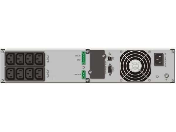 PowerWalker VFI 2000 TGB, Dobbeltkonvertering (Online), 2 kVA, 1800 W, Sinus, 176 V, 300 V