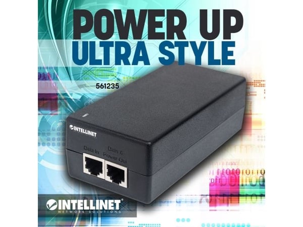Intellinet 561235, Gigabit Ethernet, 10,100,1000 Mbit/s, IEEE 802.3, IEEE 802.3ab, IEEE 802.3af, IEEE 802.3at, IEEE 802.3u, IEEE 802.3x, Full, Cat5...