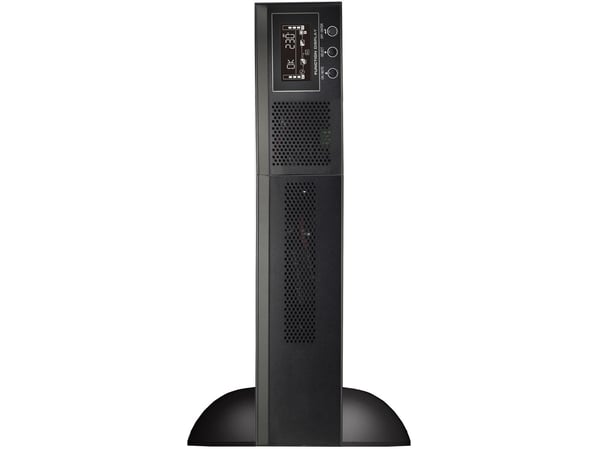 PowerWalker VFI 3000 RMG PF1, Dobbeltkonvertering (Online), 3 kVA, 3000 W, Sinus, 110 V, 300 V