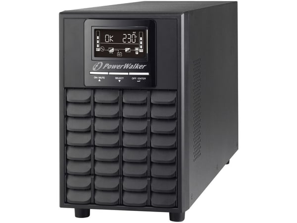 PowerWalker VFI 1000 CG PF1 - UPS - 1000 Watt - 1000 VA 7 At - RS-232, USB - lähtöliitännät: 4