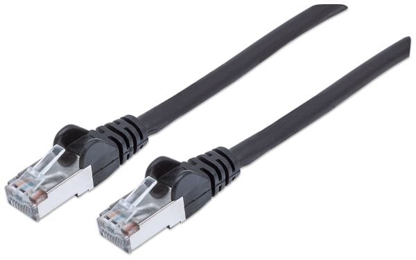 Intellinet 741224, 30 m, Cat7, S/FTP (S-STP), RJ-45, RJ-45, Svart