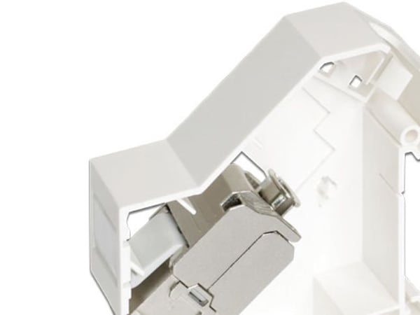 Delock Keystone Mounting for DIN rail - DIN-skinnemonteringssett - hvit