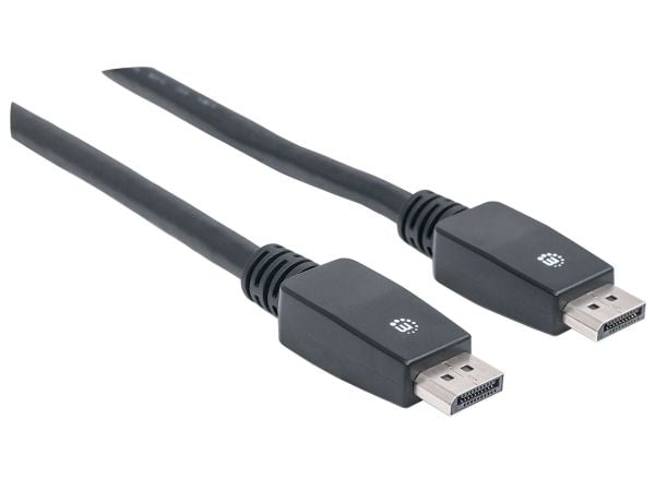 Manhattan 354134, 10 m, DisplayPort, DisplayPort, Hankjønn, Hankjønn, Sort