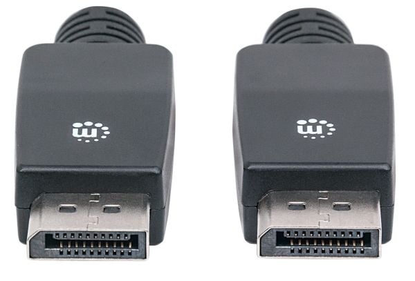 Manhattan 354134, 10 m, DisplayPort, DisplayPort, Hankjønn, Hankjønn, Sort