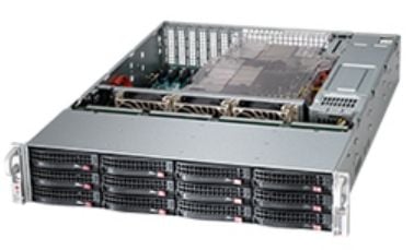 Supermicro SC826 BE1C4-R1K23LPB - Rackmonterbar 2U - forbedret og utvidet ATX - SATA/SAS - hot-swap 1200 watt - svart