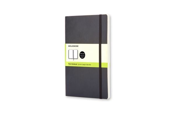 Moleskine QP613, Sort, 192 ark, Matt, Voksen