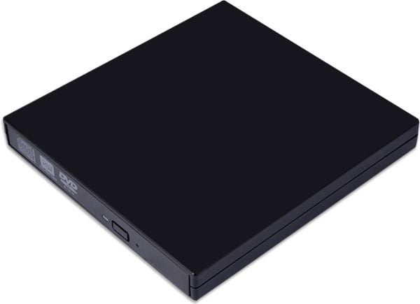 CoreParts Slim - Platestasjon - DVD-RW - SuperSpeed USB 3.0 - ekstern - svart