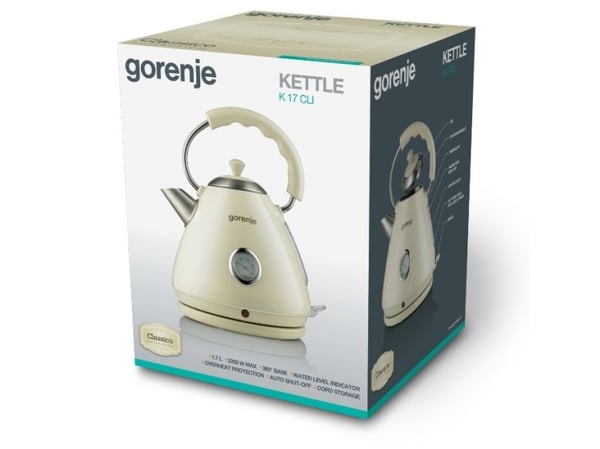 Gorenje Classico K17CLI - Kjele - 1.7 liter - 2200 W - champagne