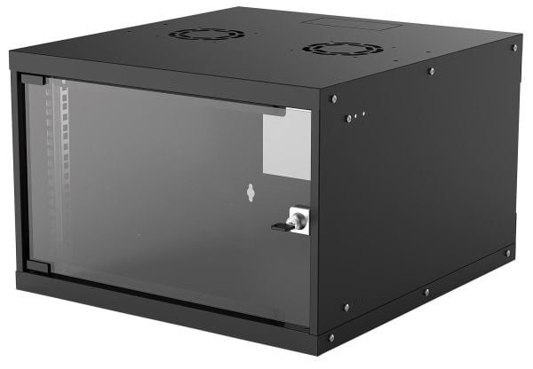 Intellinet 714785, Veggmontert stativ, 6U, 50 kg, 11 kg, Sort
