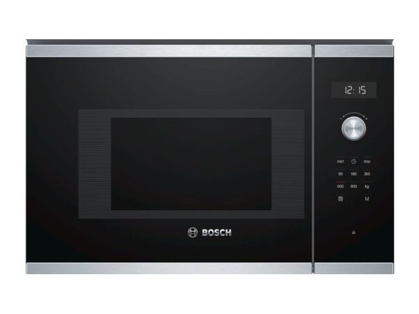 Bosch Serie | 6 BFL524MS0 - Mikrobølgeovn - innebygd - 20 liter - 800 W - rustfritt stål