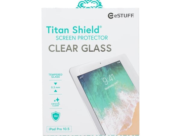 eSTUFF Titan Shield - Skjermbeskyttelse for nettbrett - glass - blank