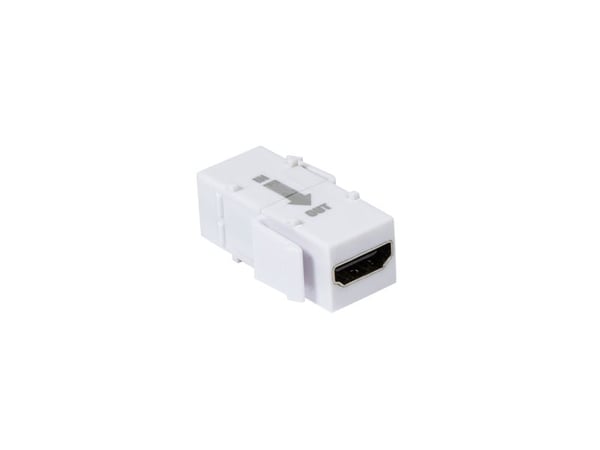 LogiLink NK0014R, Flat, Hvit, HDMI, HDMI, Hunkjønn, Hunkjønn