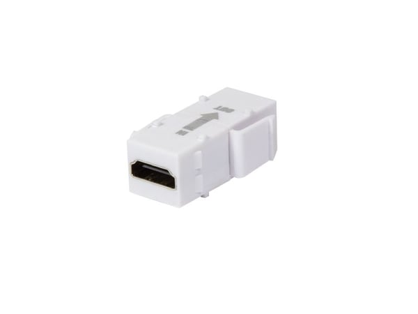 LogiLink NK0014R, Flat, Hvit, HDMI, HDMI, Hunkjønn, Hunkjønn