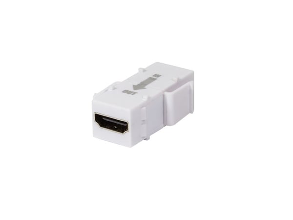 LogiLink NK0014R, Flat, Hvit, HDMI, HDMI, Hunkjønn, Hunkjønn