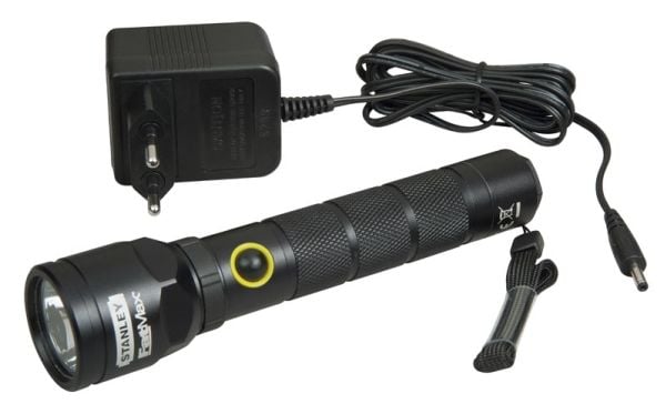 Stanley 1-95-154, Lommelykt, Sort, Aluminium, Knapper, Rotasjon, LED, 130 lm