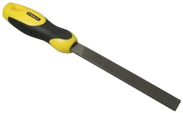 Stanley 0-22-450, Fil, 2. kutt, Sort, Gult, Ergonomisk, Grep som ikke glir, 15 cm, NFE 75-001, NFE 75-002