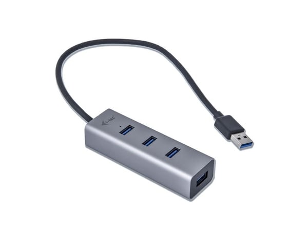 i-Tec USB 3.0 Metal Passive HUB - Hub - 4 x SuperSpeed USB 3.0 - stasjonær