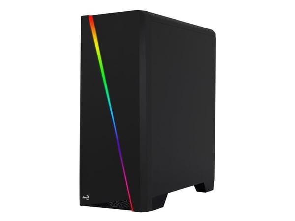 AeroCool Cylon - Tower - ATX - sidepanel med vindu - ingen strømforsyning - svart - USB/lyd