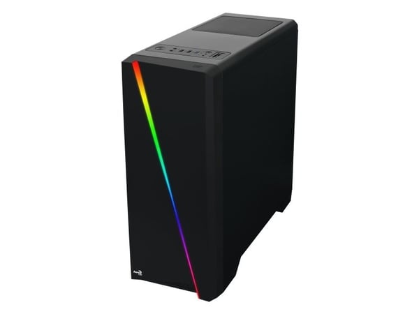 AeroCool Cylon - Tower - ATX - sidepanel med vindu - ingen strømforsyning - svart - USB/lyd