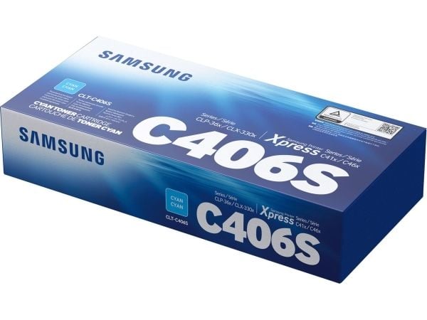 HP CLT-C406S - Cyan - original - tonerpatron (ST984A) - for Samsung CLX-3300, 3302, 3303, 3304, 3305, 3306, 3307, SCX-3300, 3301, 3305, 3306