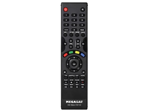 Megasat HD Stick 310 V2, Satellitt, Full HD, DVB-S2, 1080p, Svart, Digitalt