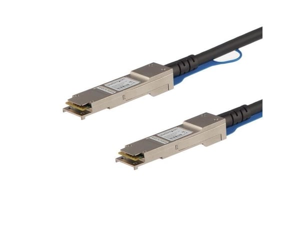 StarTech.com MSA ukodet kompatibel 5 m 40G QSFP+ til QSFP+ direktekoblingskabel Twinax, 40 GbE QSFP+ kobber DAC 40 Gbps lav effekt passiv transceiv...