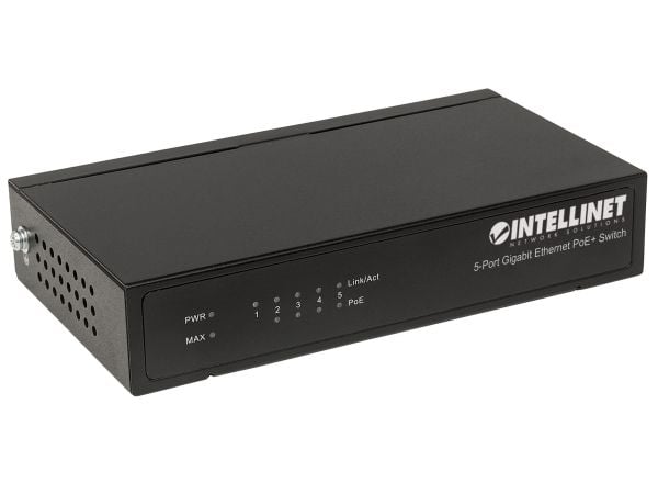Intellinet 561228, Uhåndtert, Gigabit Ethernet (10/100/1000), Strøm over Ethernet (PoE)