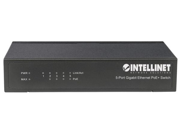 Intellinet 561228, Uhåndtert, Gigabit Ethernet (10/100/1000), Strøm over Ethernet (PoE)