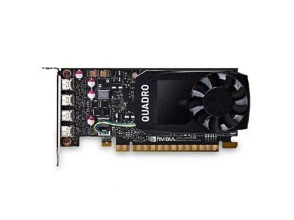 NVIDIA Quadro P1000 - Full Height - Graphic Card - Quadro P1000 - 4 GB GDDR5 - PCIe 3.0 x16 - 4 x Mini DisplayPort - for Precision 5820 Tower, 7820...