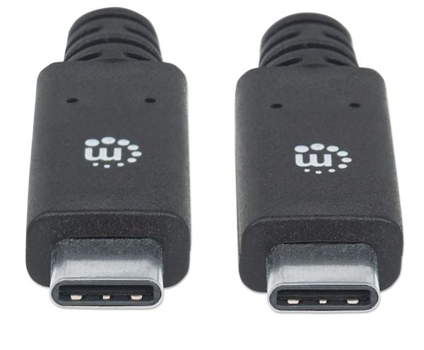 Manhattan 354905, 2 m, USB C, USB C, USB 3.2 Gen 1 (3.1 Gen 1), 5 Gbit/sek, svart