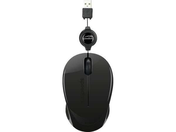 SPEEDLINK Beenie, Molempikätinen, USB A-tyyppi, 1200 DPI, Musta