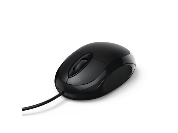 Hama MC-100 - Mus - optisk - 3 knapper - kablet - USB - svart