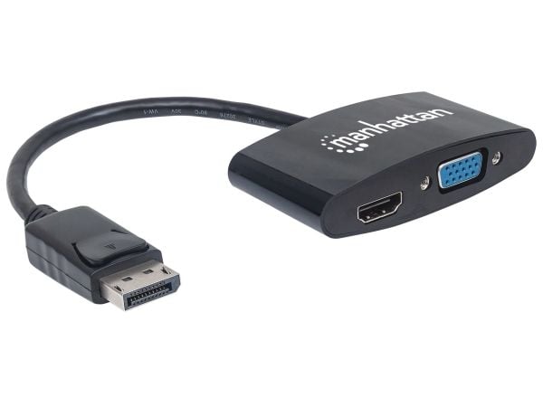 Manhattan 152587, 0,16 m, DisplayPort, HDMI/VGA, Hankjønn, Hunkjønn, Rett