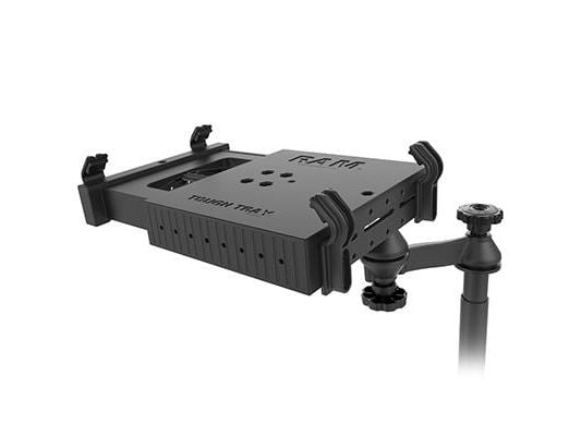 RAM Universal No-Drill Laptop Mount - Monteringssett (monteringsbase, notebook-bakke, teleskopstang, dobbelt leddet svingarm) - for notebook - stål...