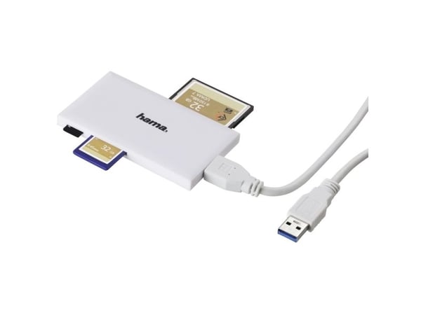 Hama - Kortleser (CF I, MS, MS PRO, SD, MS Duo, MS PRO Duo, microSD, SDHC, microSDHC, MS PRO-HG Duo, SDXC, microSDXC) - USB 3.0
