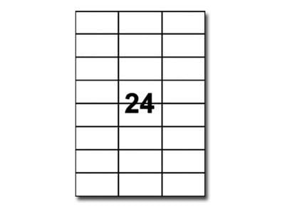 Adresseetiketter, Avery L7181-100, 70 x 37 mm, 24 pr. ark, 100 ark